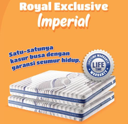 Exclusive imperial adalah kasur busa merk royal foam surabaya